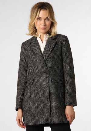 VILA VILEY - Short coat - schwarz weiß