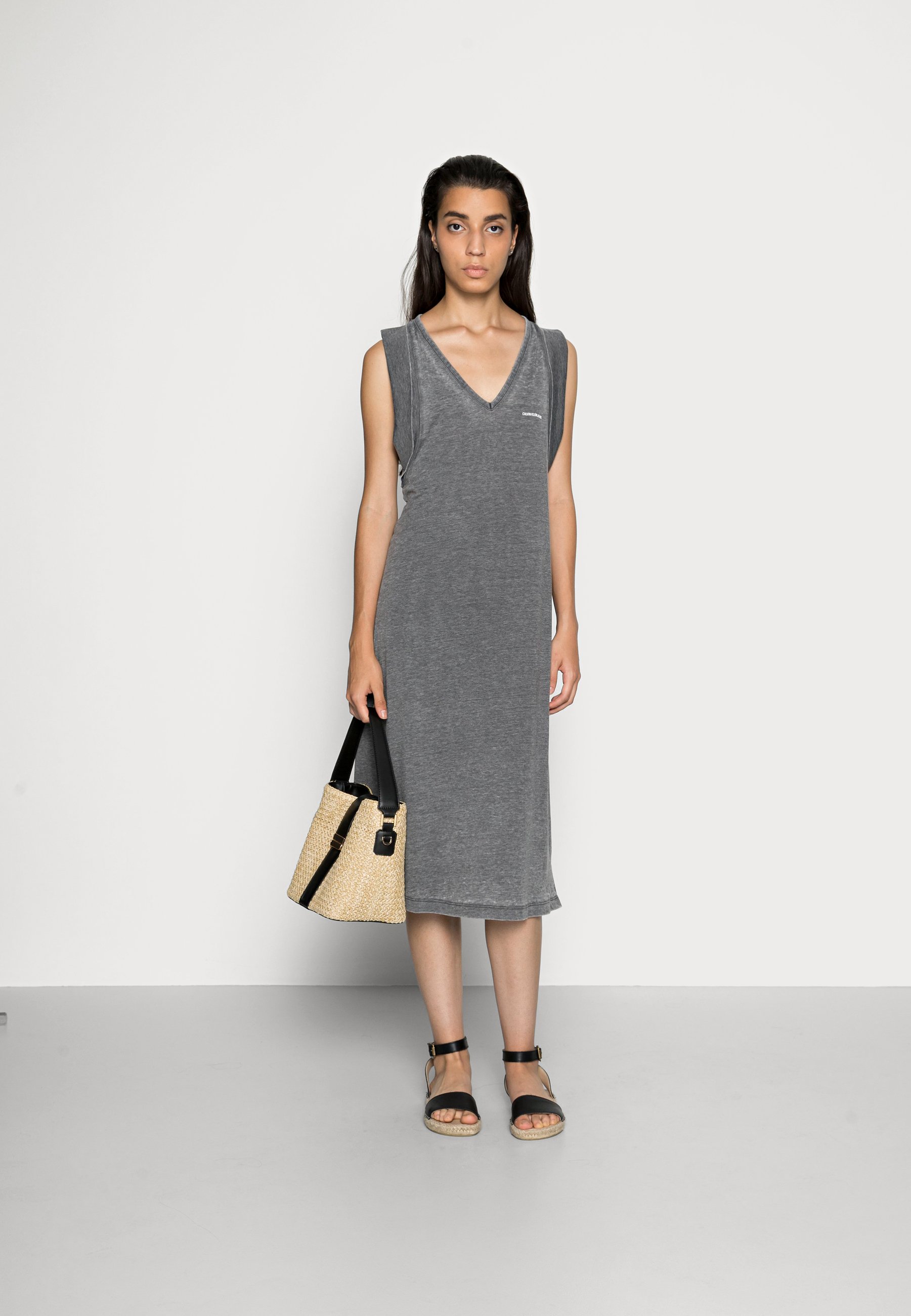 Calvin Klein Jeans BURN OUT V-NECK 