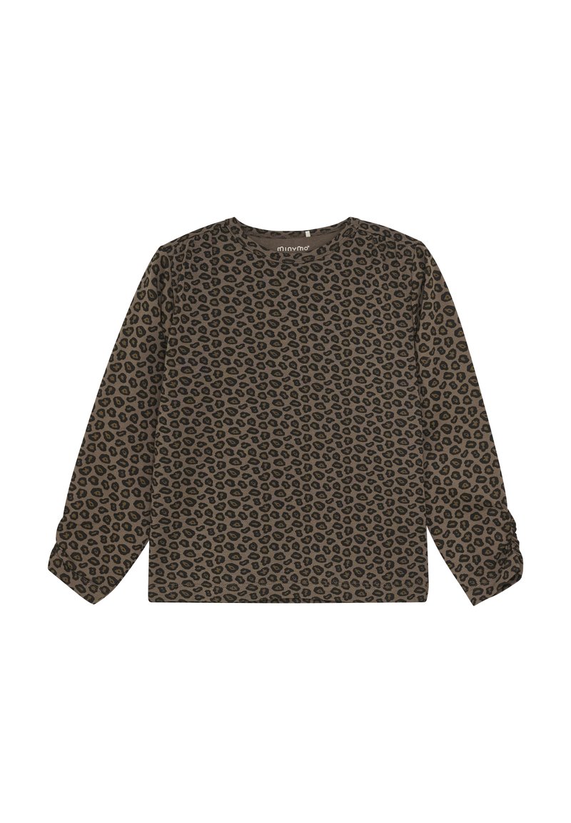 Minymo LONG SLEEVES ALL OVER PRINT - T-shirt med print - chocolate chip