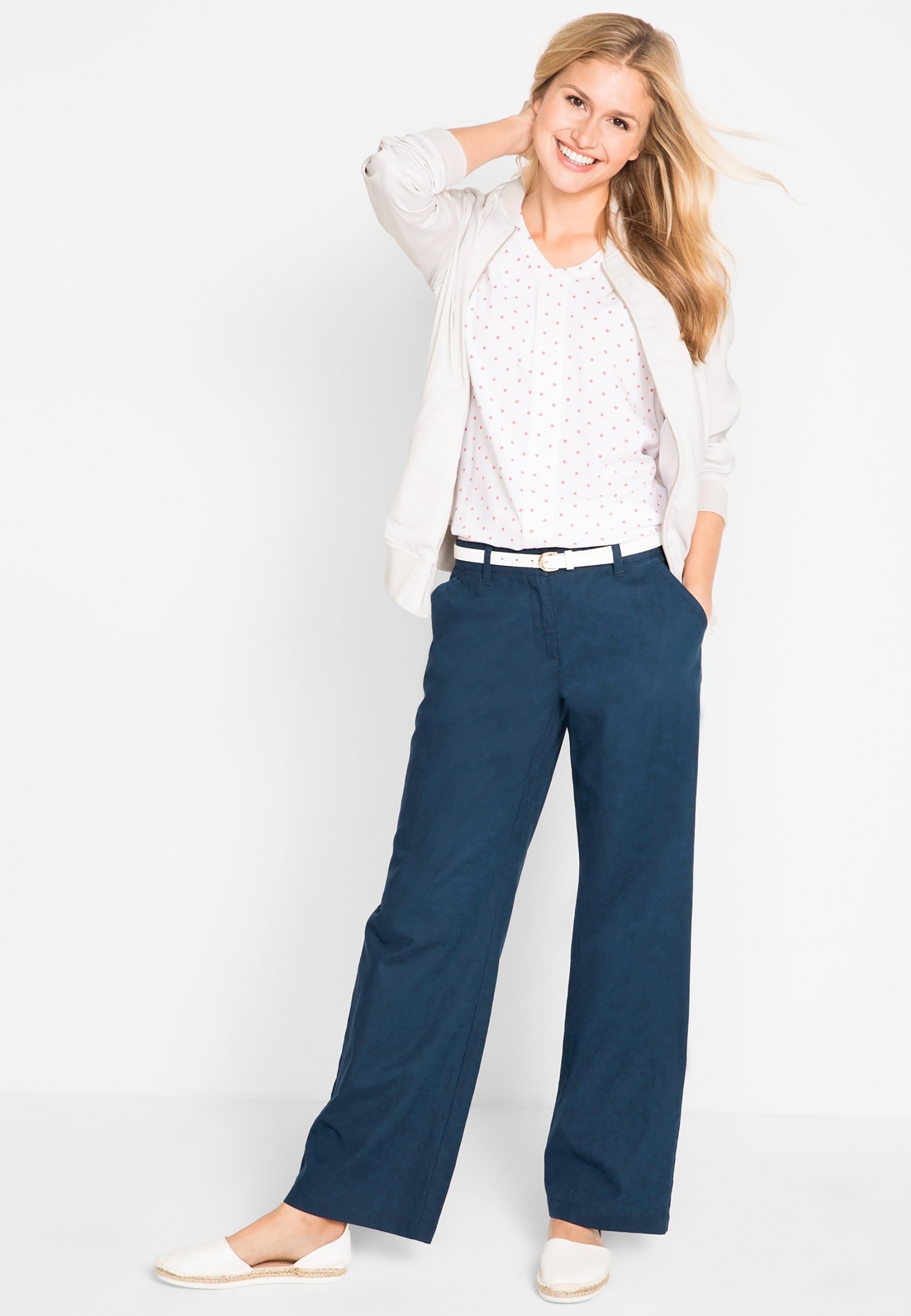 bonprix Pantaloni - blau/blu scuro - Zalando