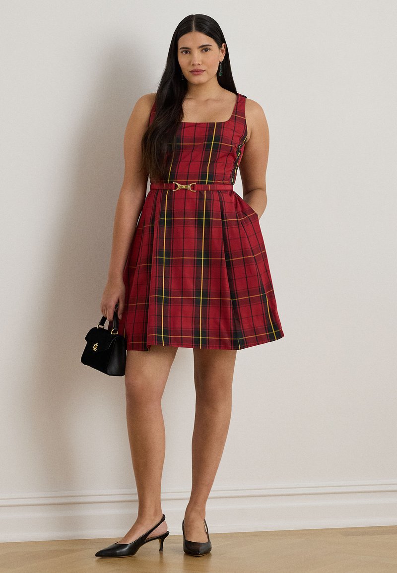 ralph lauren robe tartan femme