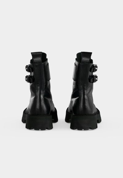 MOSCHINO STIVALETTO DONNA - Μποτάκια με κορδόνια - nero