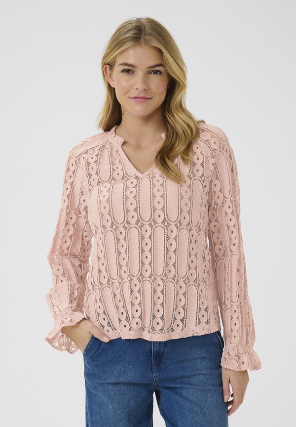 CRTULLY - Bluse - sepia rose