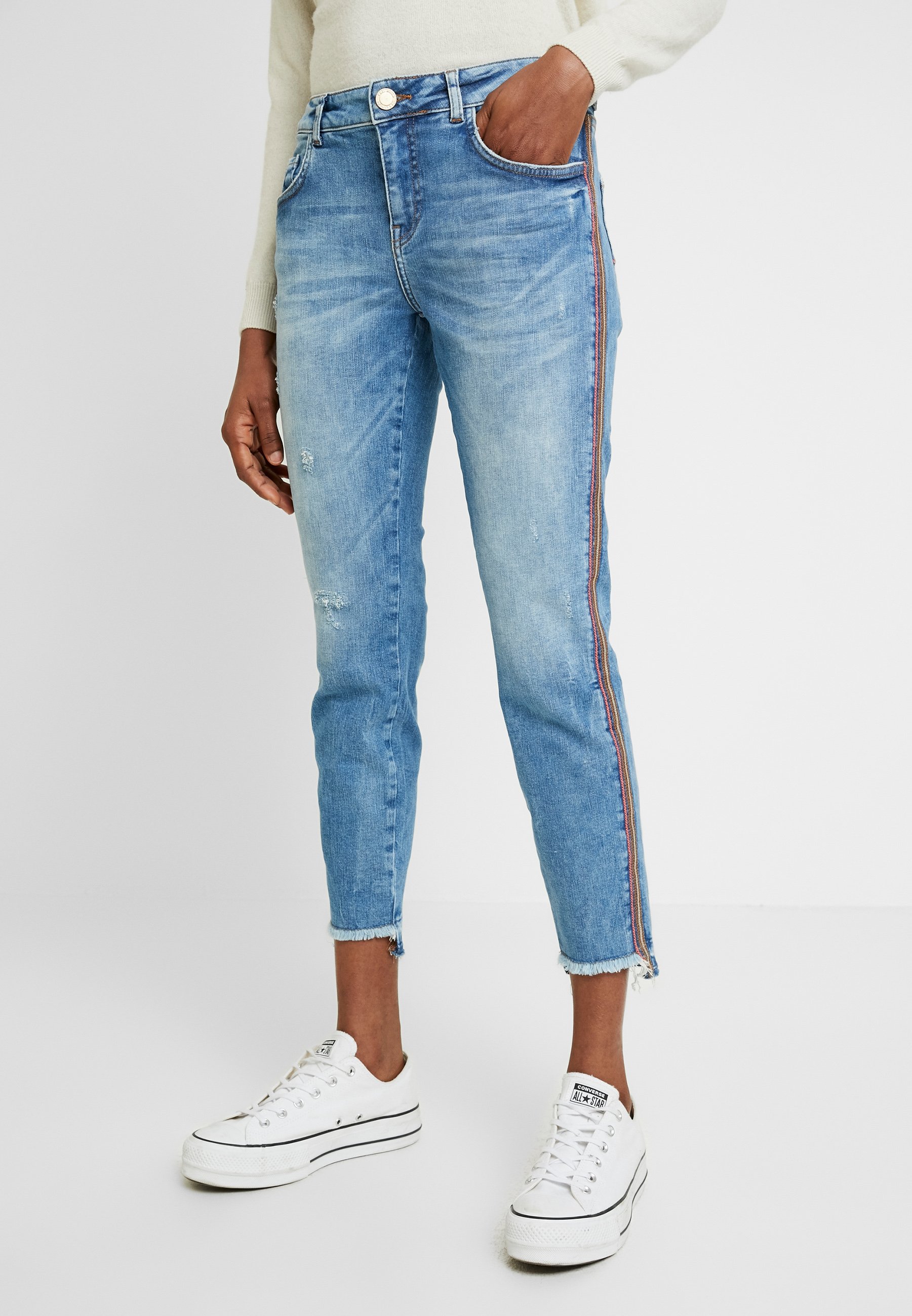 Mos Mosh SUMNER FAITH Jeans Skinny Fit blueblå denim Mos Mosh BRADFORD WORKED - Jeans Skinny Fit - blue denim