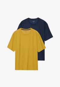Selecionado, dark blue/mustard yellow
