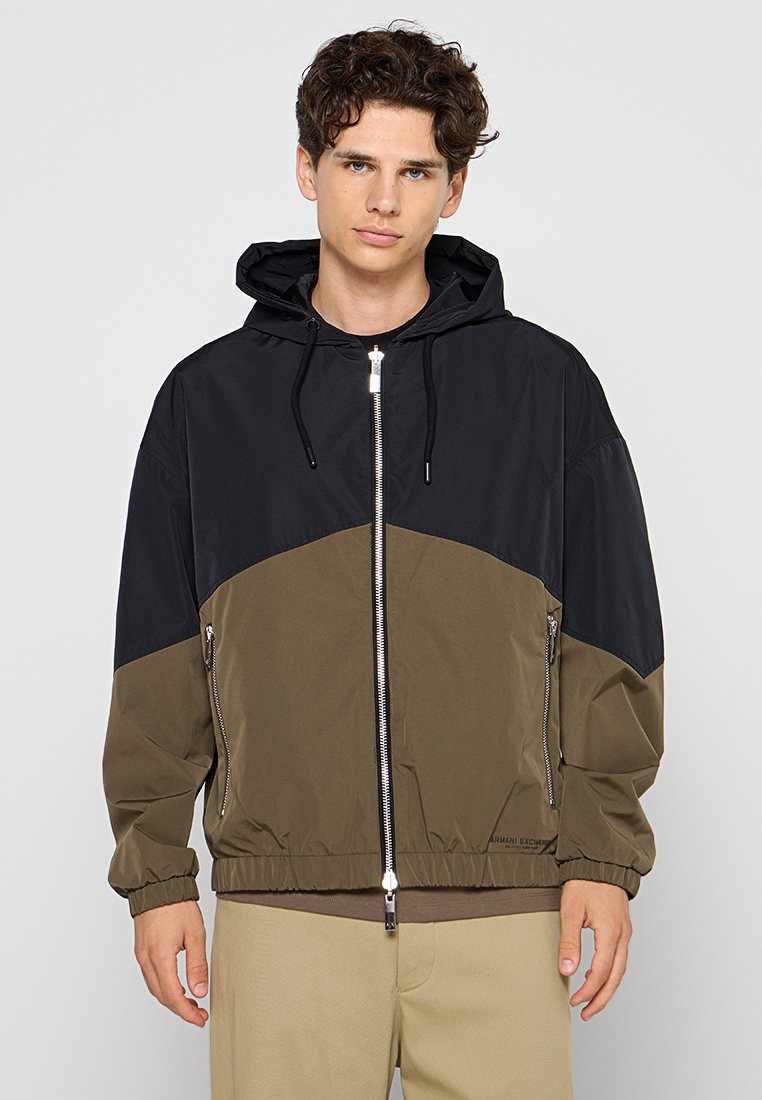 Armani Exchange Lichte jas kaki