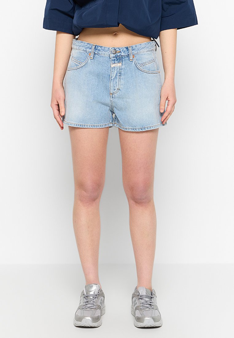 closed Jeansshort lichtblauw