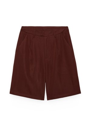 INSIDE, BERMUDA TEXTURA PINZAS TIRO ALTO - Shorts - marron