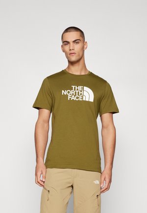 EASY - T-shirt imprimé - forest olive/white
