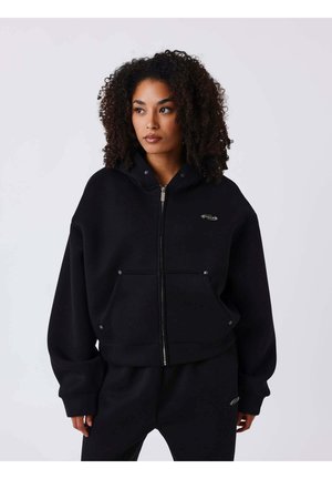Sudadera con cremallera - noir
