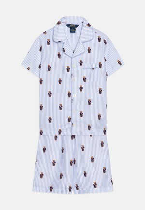 Polo Ralph Lauren BEARS COAT SHORT - Σετ πιτζάμας - white/elite blue