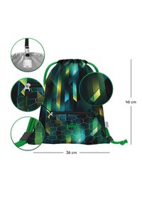 Baagl SPORTBEUTEL - TURNBEUTEL - GYMSACK - SPORTTASCHE - TAGESRUCKSACK FUSSBALL - Sportovní vak  - grün