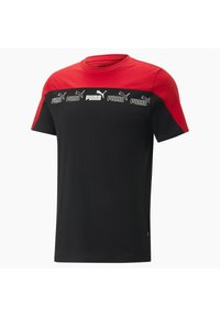 Puma - AROUND THE BLOCK  - Apdrukāts T-krekls - for all time red black Miniatūras attēls 1