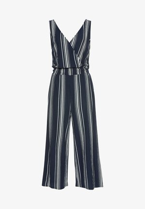 Jumpsuit - marine-weiß-gestreift