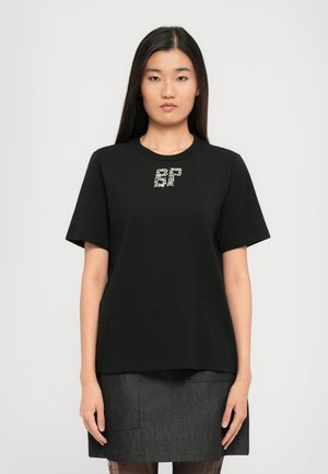 JAWO - Trükipildiga T-särk - black