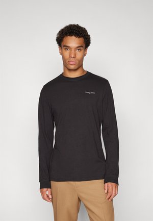 Tommy Jeans SLIM LINEAR TEE - Langarmshirt - black