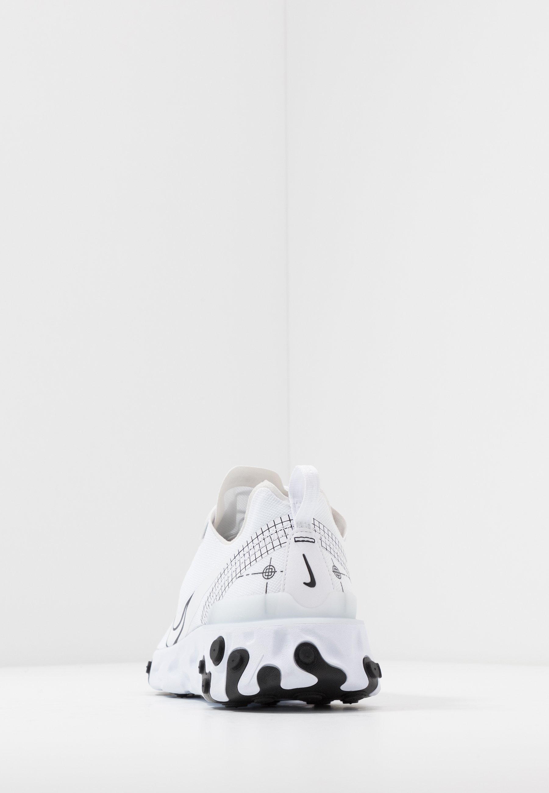 Nike Sportswear REACT 55 - Sneakers basse - white/black/bianco - Zalando.it