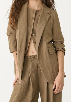 Halflange jas - camel