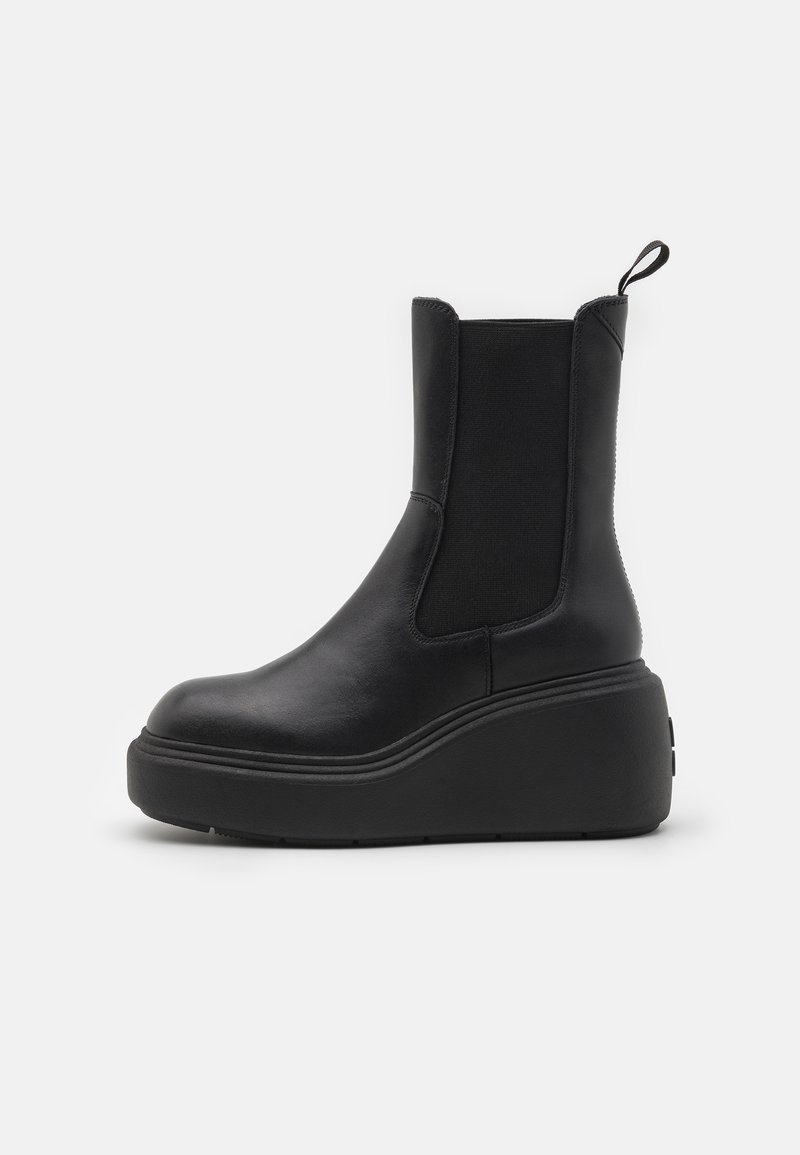 HUGO MEGHAN - Bottines à plateau - black