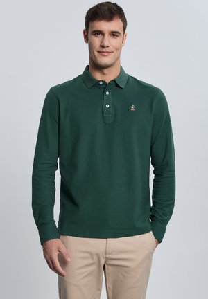 VALECUATRO, POLO BÁSICO ESPAÑA MANGA LARGA - Polo - verde oscuro