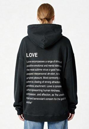 LOVE DEFINITION OVERSIZED  - Hoodie - washed black