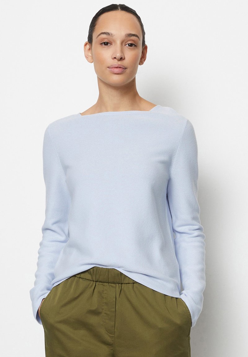 Marc O&amp;#39;Polo ROUNDNECK - Strickpullover - calm sea/hellblau - Zalando.at