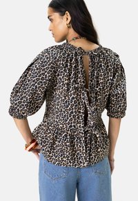 Sissy-Boy MIT LEOPRINT - Blouse - braun