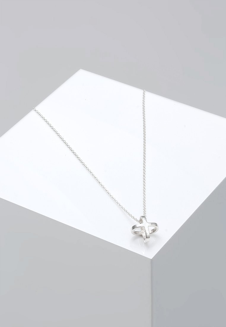 Elli CROSS SYMBOL - Halskæder - silver-coloured