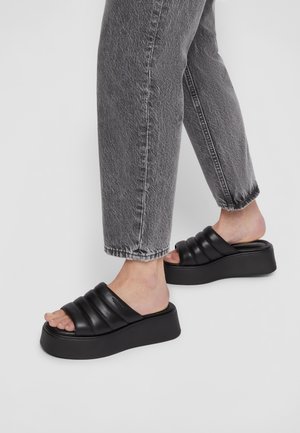 Ciabattine con tacco - black