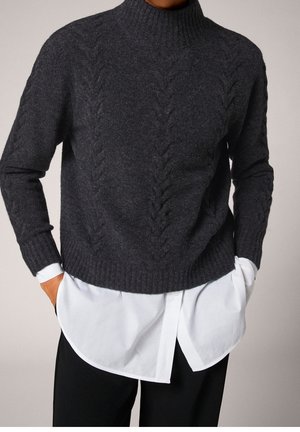 Pullover - mottled anthracite
