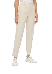 s.Oliver MIT TAPERED LEG - Chino - beige