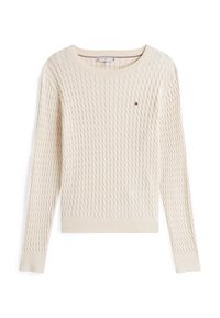 CO CABLE FINE GG C-NK - Pullover - heather ivory petal