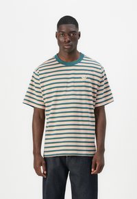 adidas Originals - STRIPE TEE UNISEX - Print T-shirt - multi-coloured/semi pink spark/almost yellow/hazy orange Thumbnail Image 1