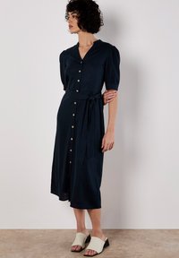 Apricot Blusenkleid - navy
