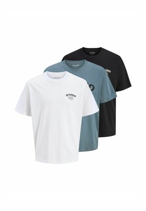 PLUS SIZE 3ER-PACK - Trükipildiga T-särk - black