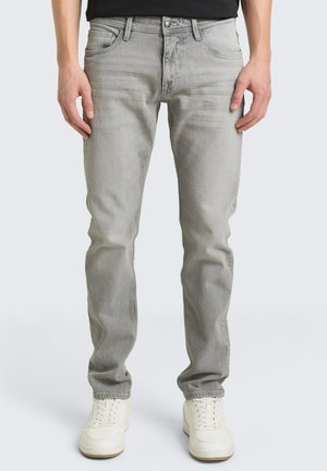 PIERS - Straight leg jeans - used light stone grey denim