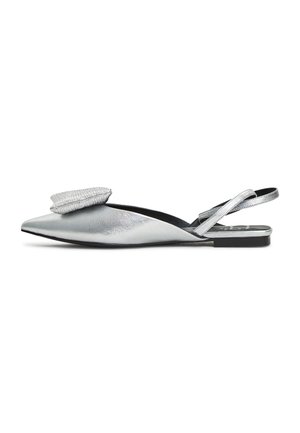FLAT  - Ballerine con cinturino - silver