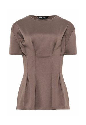 Long Tall Sally, TALL BASIC TOPS - T-shirts print - light brown