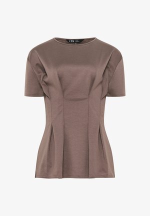 Long Tall Sally, TALL BASIC TOPS - T-shirt con stampa - light brown