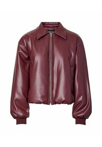 Veste en similicuir - tawny port