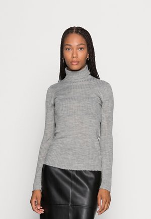 SLFCOSTINA ROLLNECK - Jumper - light grey melange