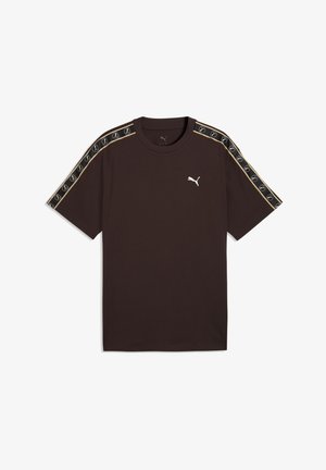Puma, ELEVATED TAPE RELAXED TEE - T-shirt con stampa - chocolate fondue