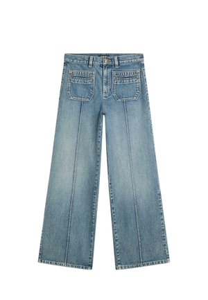 MID-RISE WIDE - Relaxed fit jeans - blue
