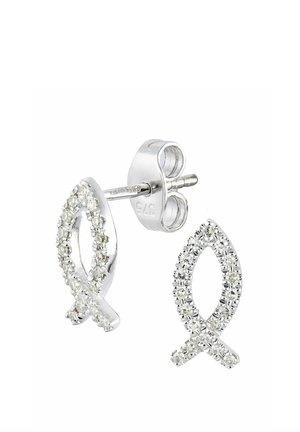 Kõrvarõngad - white gold-coloured