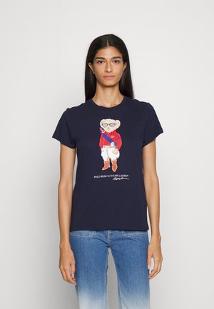 BEAR SHORT SLEEVE - T-shirt imprimé - hunter navy