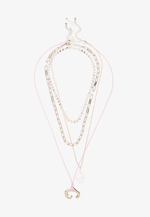 4 PACK - Necklace - shiny gold-coloured