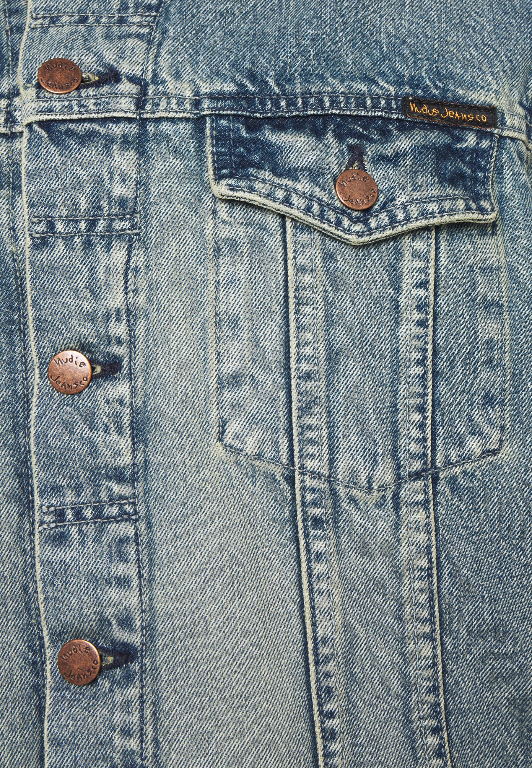 Nudie Jeans JERRY - Denim jacket - Denim/light-blue denim - Zalando.ie