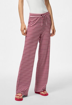 Pieces PCLAYA MW WIDE  - Pantalon classique - goji berry