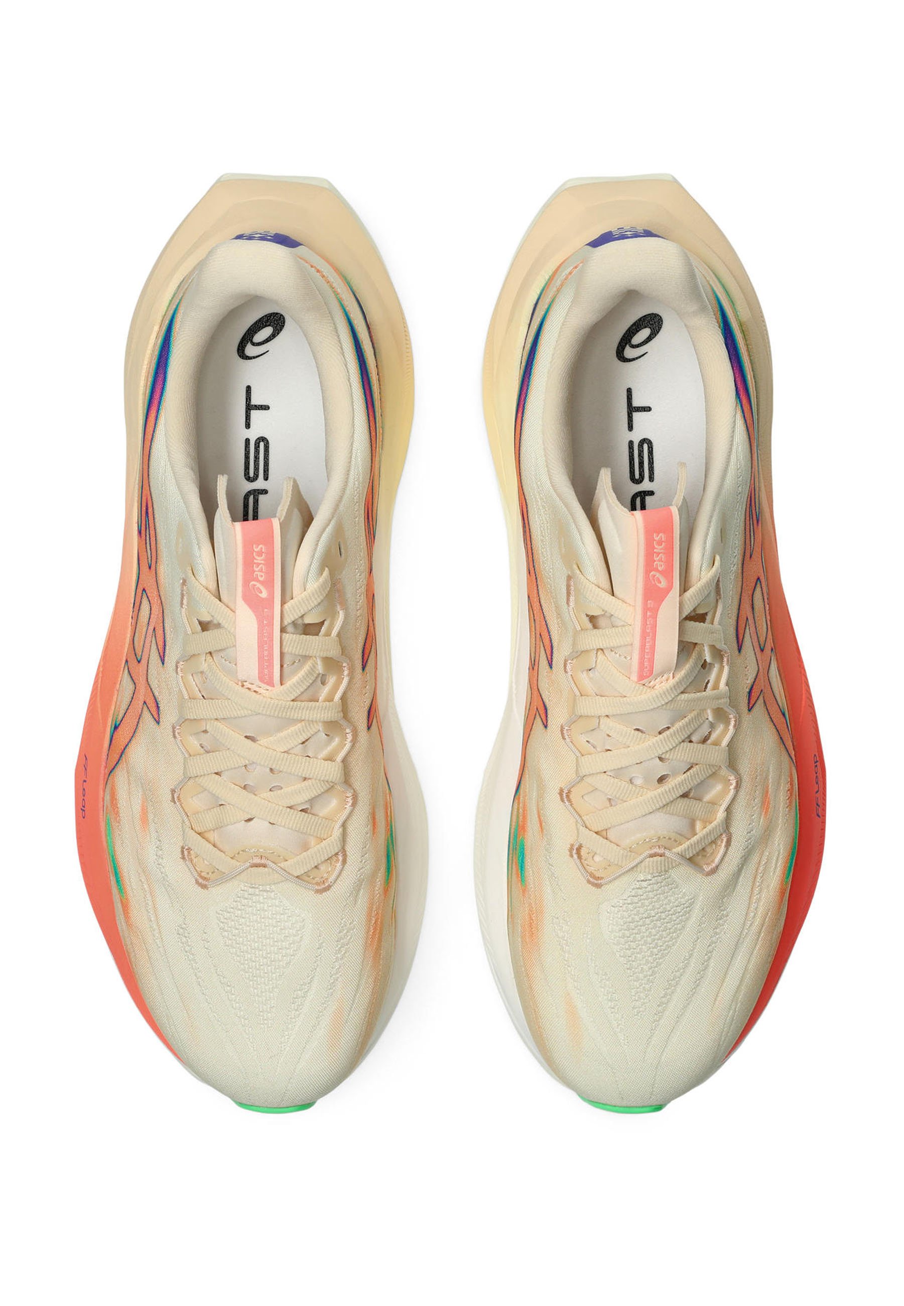 ASICS SUPERBLAST UNISEX - Road running shoes - seashell/sun coral