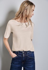 Street One SOFTES - Jednoduché tričko - beige